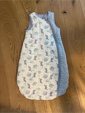 Blue Elephant Print Baby Sleep Sack - Cotton 2.5 Tog 6-18 months